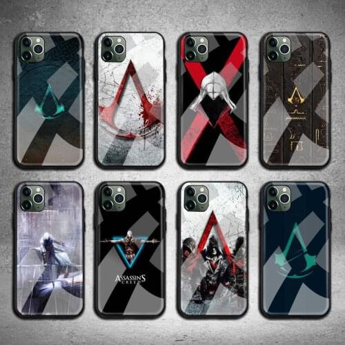 Video game Assassins Creed Phone Case Tempered Glass For iPhone 12 11 Pro Max Mini XR XS MAX 8 X 7 6S 6 Plus SE 2020 cover