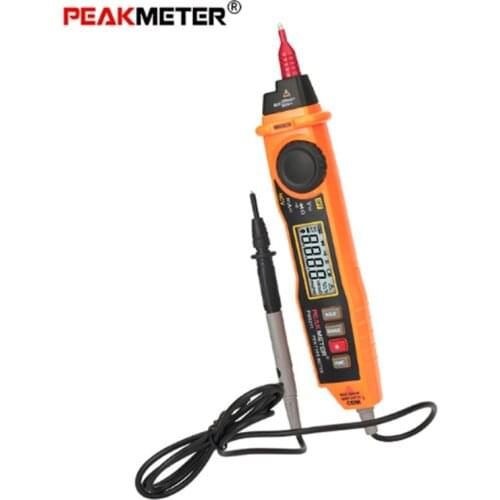 PEAKMETER MS8211 Digital Multimeter 2000 Counts Pen Type with Non-Contact ACV/DCV 600V Electric Handheld Tester Multimeter