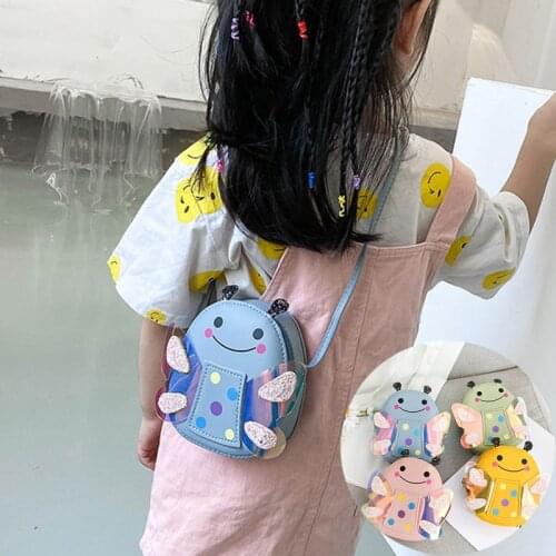 Fashion Cartoon Bee Girls Bags Cute Shiny Wings Children Messenger Bag Kids Toddler Shoulder Bags Gifts