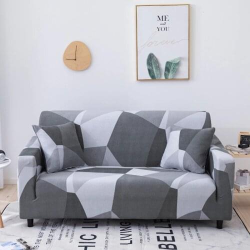 Geometric Stretch Sofa Covers for Living Room Modern Couch Cover for Different Shape Sofa Loveseat Chair L-Style Sofa Slipcover