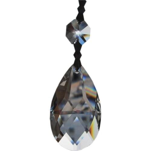 Garland 10 Transparent Chandelier gorgeous 33% Full Crystal Healing Pendulum Lamp Prisms Hanging Pendants Rainbows 3.7'' M02024