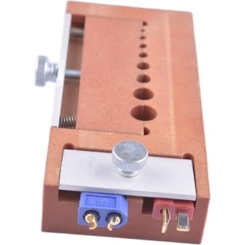 RC tool Phenolic Soldering Jig for Multiple Size XT60 Deans MPX Round Bullet Connectors