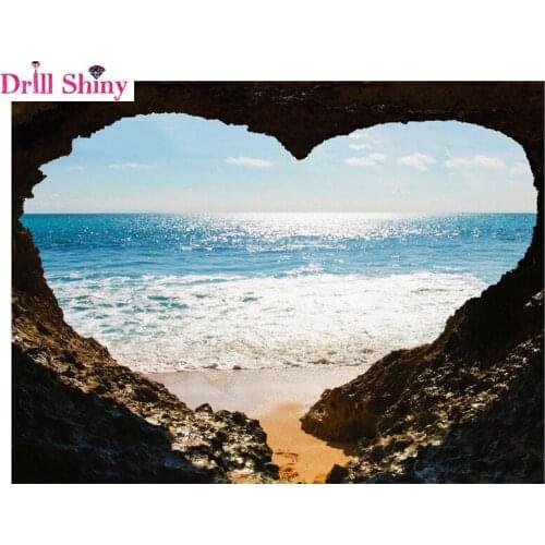 Love sea 5D diy diamond painting Cross Stitch kits Crafts square Diamond Embroidery mosaic home decor gift