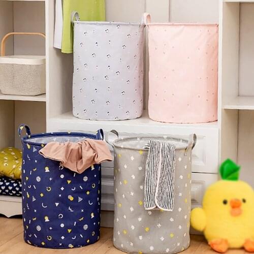 Laundry Organizer Basket Dirty Clothes Storage Bin Folding Laundry Basket Large Capacity Toys Storage Bucket Waterproof 43x32cm