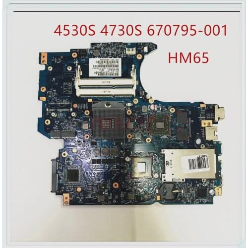 For HP 4530s 4730s Laptop Motherboard 670795-001 DDR3 HM65 DDR3 100% Working well