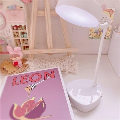 Cute 3 colors Adjustable Table Lamp USB Rechargeable LED light desktop Touch Button Folding Table Lamp Desks Lamp Study