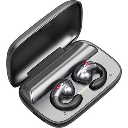 Bone Conduction Earphone S19 Wireless Bluetooth 5.0 Sports Stereo Ear Hook Headset With Mic for iPhone Xiaomi