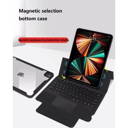New 2021 iPad Pro11 12.9inch All-in-one Bluetooth Keyboard Case Air 4 Magnetic Split Can Be Rotated 360 ° iPad Case