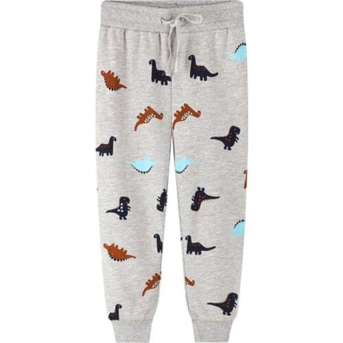 New Dinosaur Baby Sweatpants for Fall Spring Sport Boys Girls Clothing Full Length Kids Long Pants