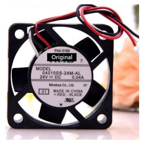 Original 100% working 04010SS-24M-AL 4010 24V 0.04A 40mm 40*40*10mm silent quiet axial mini cooling fan