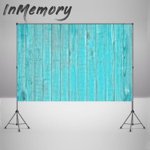 Personalized Photography Background Blue Wood Photo Backdrop Photocall Kids Birthday Portrait Photo Studio Vinyl