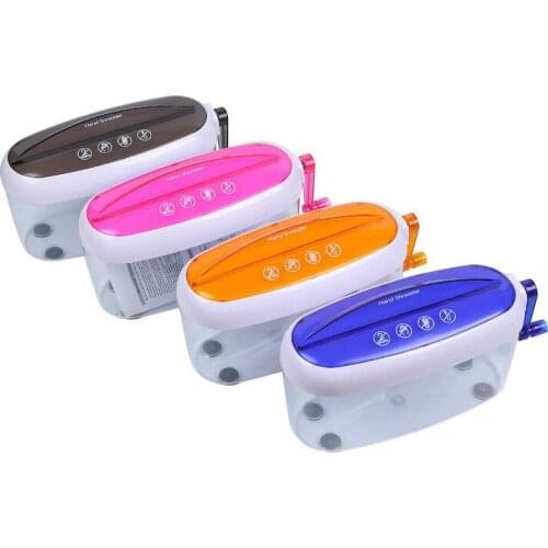Mini Portatile Shredder Crusher Destroyer Documenti Cartacei Macchina di Taglio strumento Con Apri Buste Cestino Per Home Office