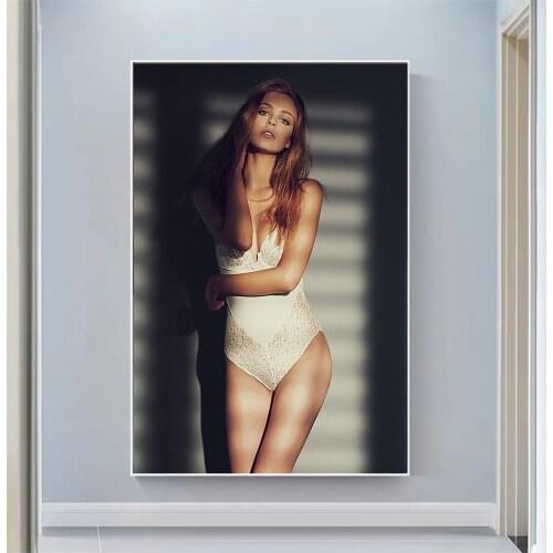 Anna Arendshorst Sexy Model Pretty Girl Swimsuit Pose Wall Silk Cloth HD Poster Art Home Decoration Gift