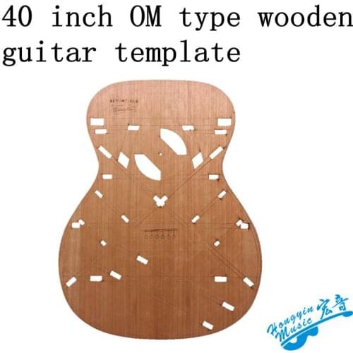 40 inch OM type guitar making template wooden mold mold shape sound hole sound beam code position