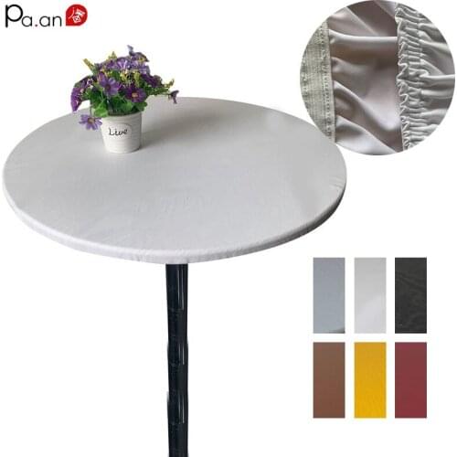 Nordic Wipeable Round Tablecloth Proof Table Top Cover Anti-fouling Oil-proof Scalding Table Coat Coffee Table for Living Room