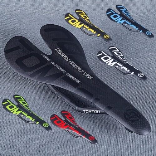 TOMTOU Ultralight 95g Only Matte 3K Carbon Fiber Cycling Bike Saddle Bicycle Cushion For MTB Road Fold Bike Front Seat Mat