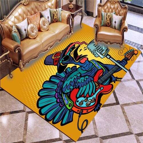 Western Thanksgiving Pumpkin Turkey Crystal Velvet Printing Home Decorative Floor Mat Bathroom Water Absorption Anti Slip Carpet
