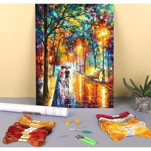 Inside The Dream Printed Canvas 11CT Cross-Stitch Complete Kit Embroidery DMC Threads Painting Knitting Hobby Sewing Decor