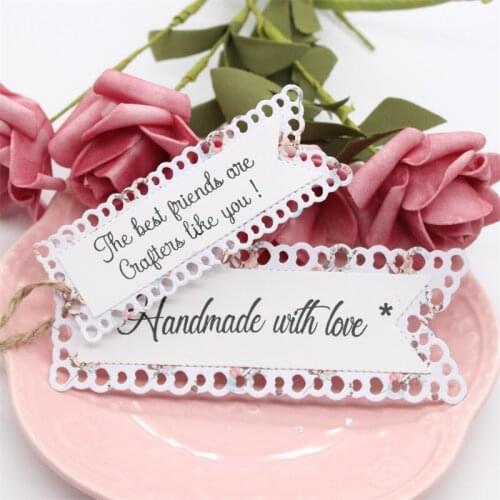 ZFPARTY Heart Border Label Metal Cutting Dies Stencils for DIY Scrapbooking/photo album Decorative Embossing DIY Paper Cards