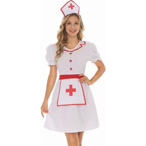 Women plus-size sexy nurse suit work uniform Party nurse costume Nightclub stage performances costume