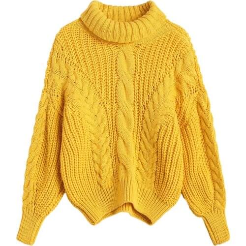 Liva girl Women Pull Sweaters 2020 New Yellow Sweater Jumpers Candy Color Harajuku Chic Short Sweater Twisted Pull