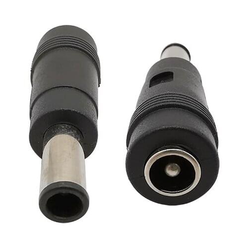 10Pcs 5.5x2.1mm female socket to 6.0x4.4mm male plug DC power plug connector 5.5*2.1 to 6.0*4.4mm male to female DC power pin