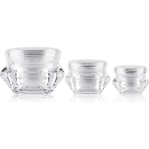 20pcs Empty Refillable Bottles Cosmetic Jars Makeup Container Small acrylic Bottle Little Cream Jar Gel Pack 5g 10g 15g 30g