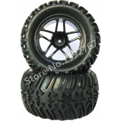 4Pcs/lot RC Car Rubber Sponge Tires Tyre Rim Wheel 125mm*70mm For 1/10 Scale Models Monster Trucks HSP HPI Remote Control Cars