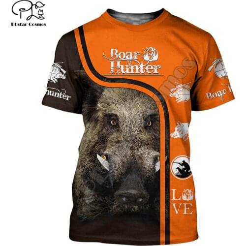 Men women Harajuku I hate people Hunter t shirt Summer 3d tshirts Boar Hunting print tees casual viking short sleeve top