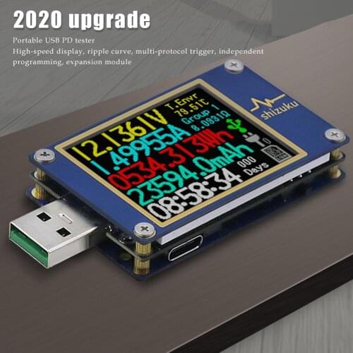 USB Meter Multifunctional Digital Color Display Tester Current Power Detector Reader