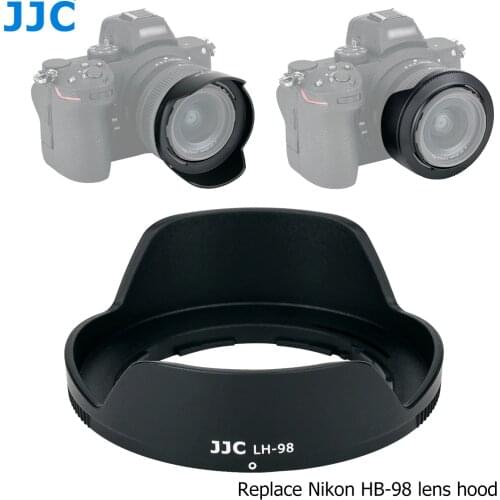 JJC HB-98 Reversible Dedicated Lens Hood Shade for Nikon NIKKOR Z 24-50mm f/4-6.3 Lens on Nikon Z5 Z6 Z7 Z6II Z7II Camera
