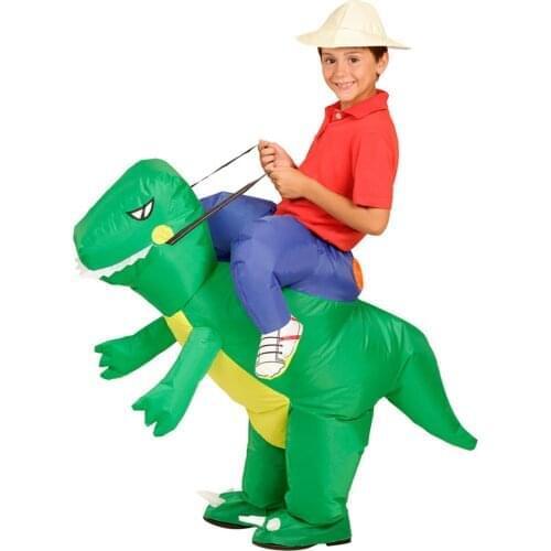 JYZCOS Inflatable Dinosaur Costumes Halloween Cosplay Costume Purim Party Mascot Costume for Adult Kid Carnival Christmas Props