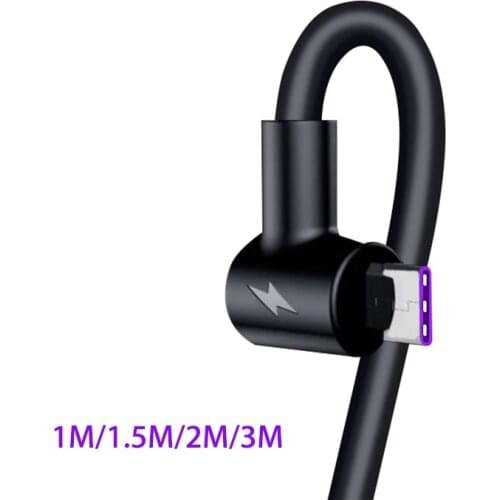 90 degree Usb Type C Cable Fast Charging Cord 2m 3m Long for GAME Xiaomi Mi A3 9T 8 mix 3 max black shark 2 Redmi K20 pro note 8