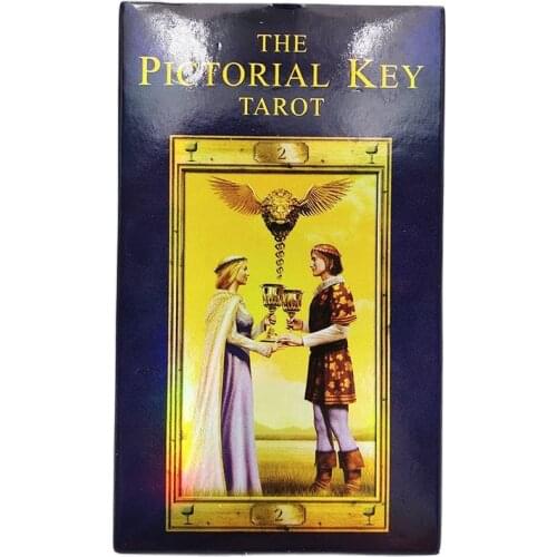 Pictorial Key Tarot Deck Mysterious Divination Gameplay 78 Card English Version Family Entertainment Party Playing Board Game