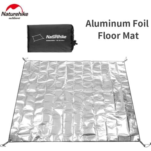 Naturehike PE Aluminum Foil Outdoor Camping Mat Waterproof Moistureproof Pad Folding Floor Mat For Beach Picnic BBQ