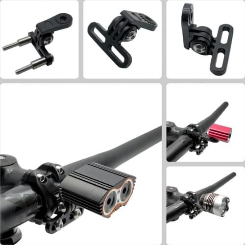 Bike Camera Mount Solid Sturdy Aluminium Alloy Bicycle Front Light Flashlight Bracket for Mountain Biking Bicycle Accessories