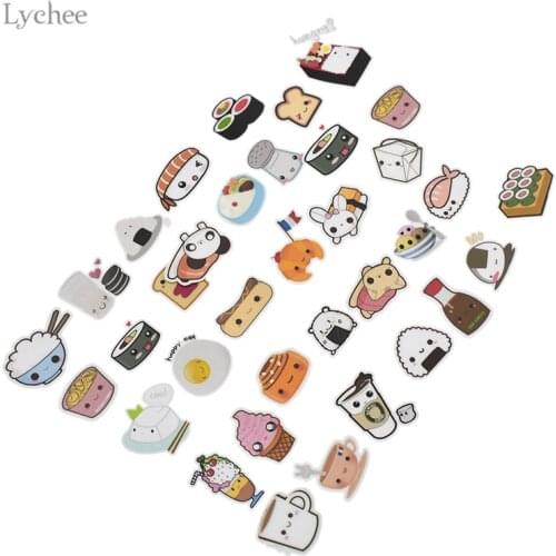 Lychee Life 38pcs Sushi Rice Food Scrapbook Stickers DIY Craft Sticker Photo Albums Diary Decoration Craft Supplies