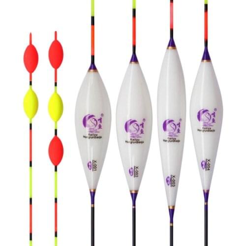 4 Pcs/lot Shallow Water Fishing Floats Balsa Material Bobber Various Models Available Night Fishing Tackles Tools F40