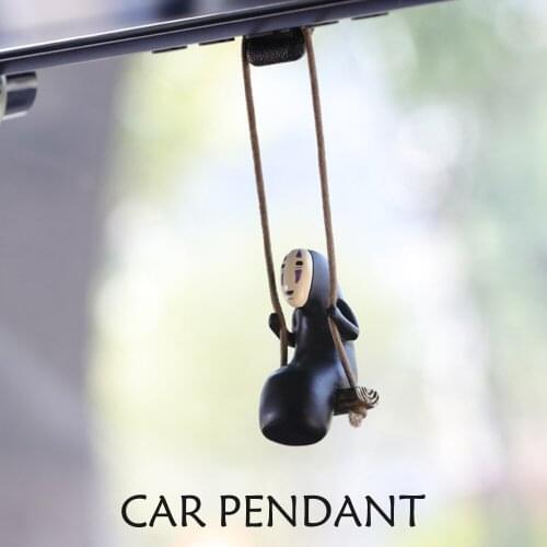 Cute Anime Car Ornaments Faceless Male Pendant Auto Rearview Mirror Pendant Birthday Gift Auto Decoraction Accessories Coche