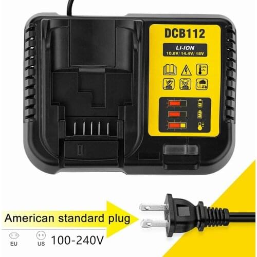 DCB206 DCB205 or DCB112 Li-Ion Battery Charger For Dewalt 10.8V 12V 14.4V 18V Dcb101 Dcb200 Dcb140 Dcb105 Dcb200 2021 100% New