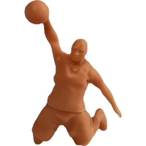 1/64 Mini Basketball Player Resin Doll Model Lovers Props Micro Landscape