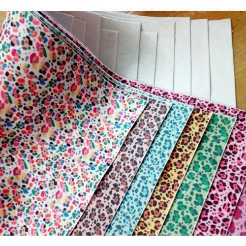 10 Colors 22x30cm SOFT Sexy Leopard Printed Nonwoven DIY Felt Fabric 22x32cm Nonwoven Soft Felt