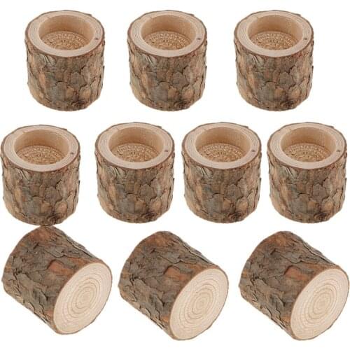 10Pcs Rustic Candle Holder Tealight Holder Candlestick Wedding Home Decor