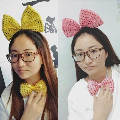 12pcs Light Up Flashing Blinking LED Butterfly Headband tie Women Girl Wedding Hair Accessories Glow Party Christmas New Year