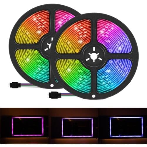 5050 Rgb Eu 12V Led Verlichting Wifi Afstandsbediening Geschikt Voor Thuis Verlichting Tv Plafond Kabinet Decoratie