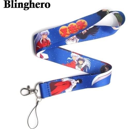 CA703 Anime Girl keychain Ribbon Neck straps Lanyards for key ID Card Pass Gym Cellphone USB badge holder DIY Hanging Rope