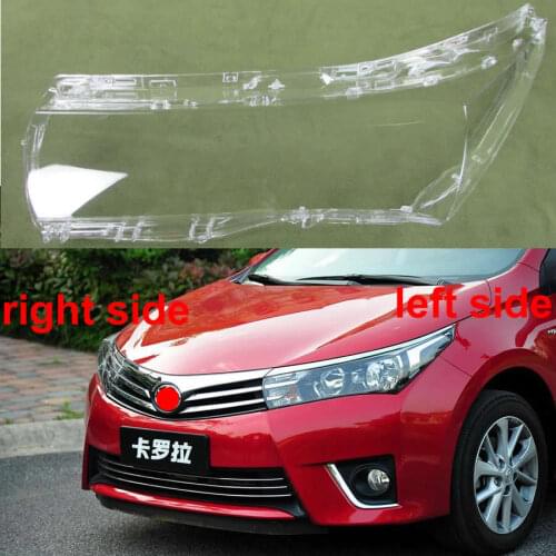 Transparent Lampshade Lamp Shade Front Headlight Shell Headlamp Cover For Toyota Corolla 2014 2015