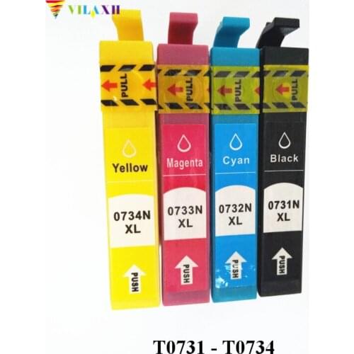 Vilaxh T0731 Ink Cartridge For Epson T0731N stylus tx210 cx4900 tx410 C90 CX3900 CX3905 CX4905 CX5500 CX5600 CX5900 CX7310