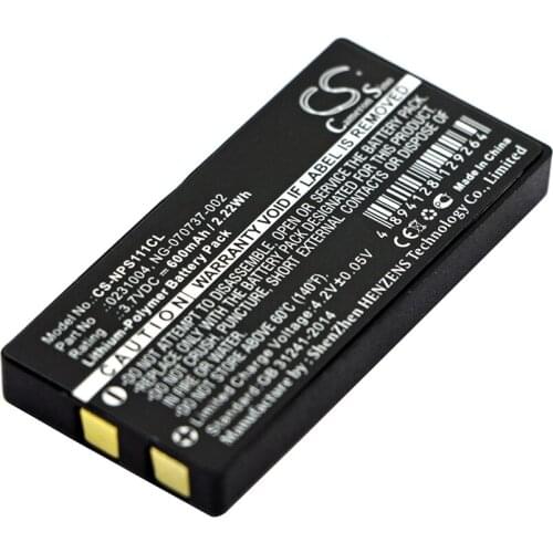 CS 600mAh / 2.22Wh battery for NEC Dterm, PS111, PS3D, PSIII 0231004, 0231005, NG-070737-002