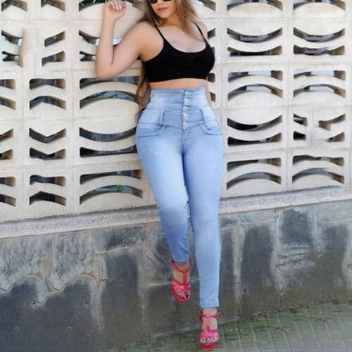 Womens Jeans Cotton Women Autumn Elastic Buttoplus Loose Hole Denim Casual Small Feet Cropped Jeans Women Jeans Pants Джинсы